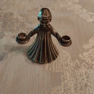 Vintage Altar Boy/Girl Candle Holder for Tiny Candles Italy